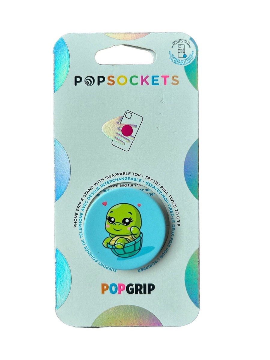 Popsockets PopGrip: Phone Holder Stand SHELLAX (TURTLE LOVE)- New