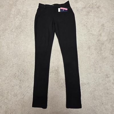 Girls IZOD Approved Schoolwear Uniform Stretch Black Jeggings Long Size 7
