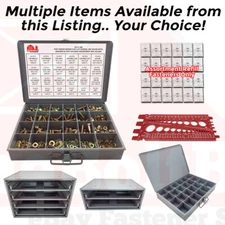 Grade 8 Hex Bolts Nylon Lock Nuts Washers Assortment FINE THREAD OR Accessories