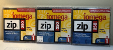 Iomega 250MB Zip Super Floppy Disks, Formatted for PC 1 New Sealed, 2 Opened