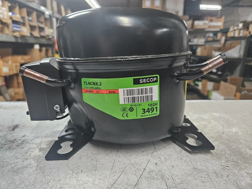 SECOP TL4CNX.2 115V 1PH 60 R-290A LBP/MBP LST REFRIGERATION COMPRESSOR