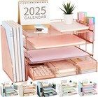 New ListingWorkspace Desk Organizers with Drawer and 2 Pen Holder for Office Supplies
