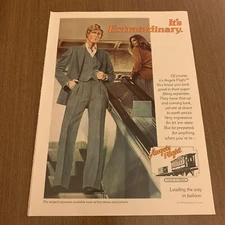 1979 Angel’s Flight Print Ad Men’s Clothing Striped Separates Styled By Tobias