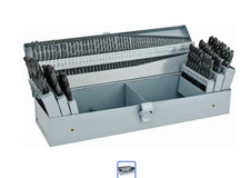 Interstate Drill Bit Set: Jobber Length Drill Bits, 114 Pc, Drill Bit Size,