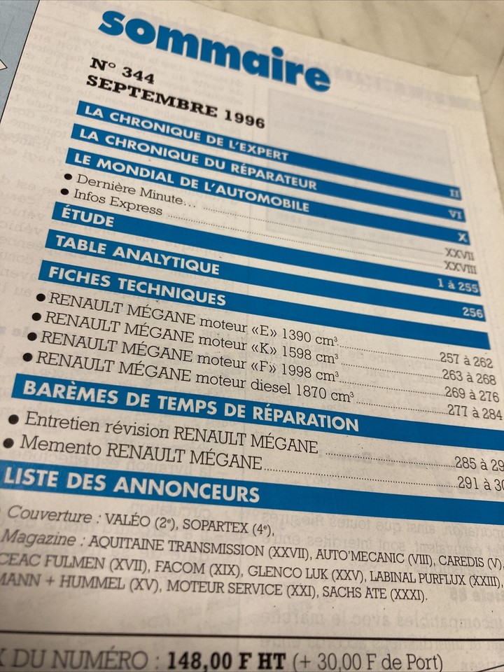 Renault Mégane Gasoline And Diesel Technical Review Automobile RTA EA