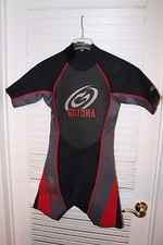 GOTCHA Gear Mens Short-sleeve Wet Suit 2mm Titanium 4 Way Stretch Sz S MINT
