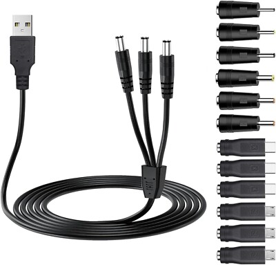 Universal Dog Shock Collar Charger Cable 12-in-1 Training Collar USB Charging...