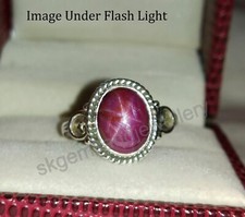 Natural Star Ruby Ring 925 Sterling Silver Ring Handmade Fine Ring All Size
