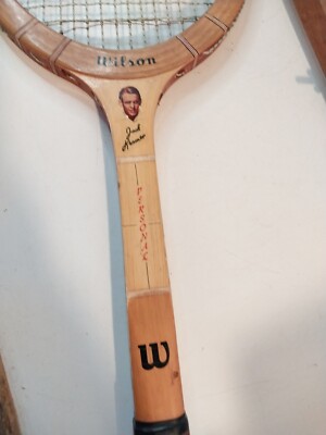 Raquette De Tennis Vintage Wilson Jack Kramer Autograph - Bois, 4 1/2 Pouces, Fabriquée Aux USA