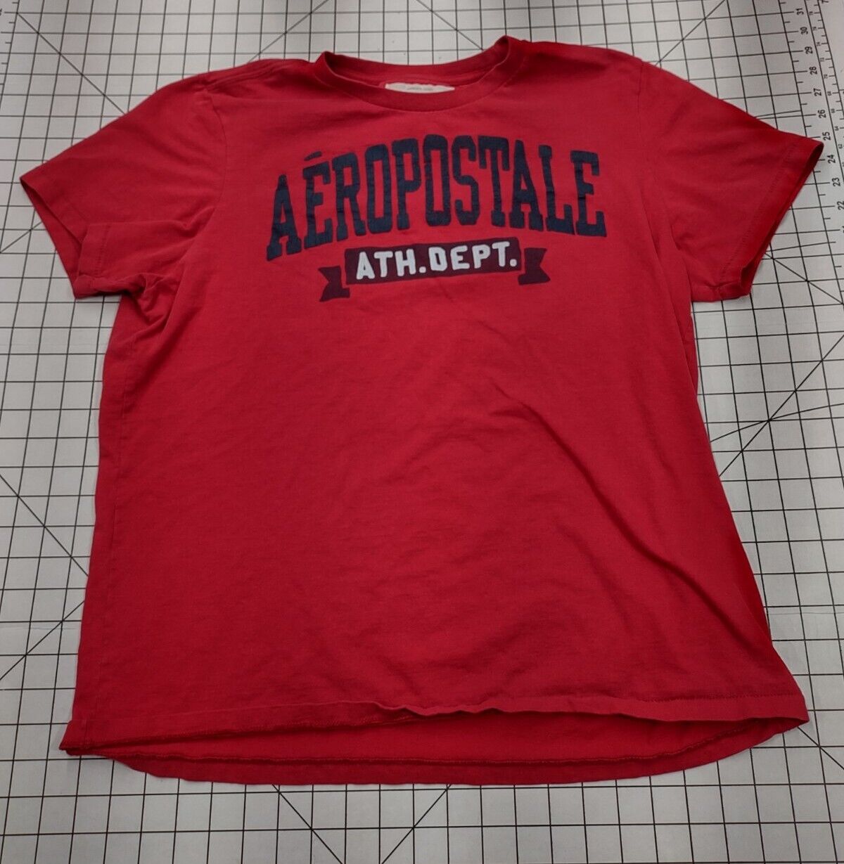 Vintage Aeropostale T Shirt Mens Xl Red 100% Cotton
