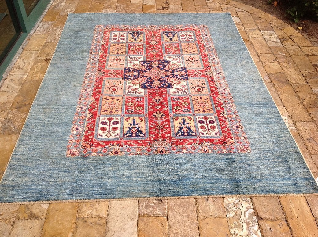 Восточный ковер из тонкой супер Казахской шерсти ручной вязки с племенным дизайном 5 10 x 8 0