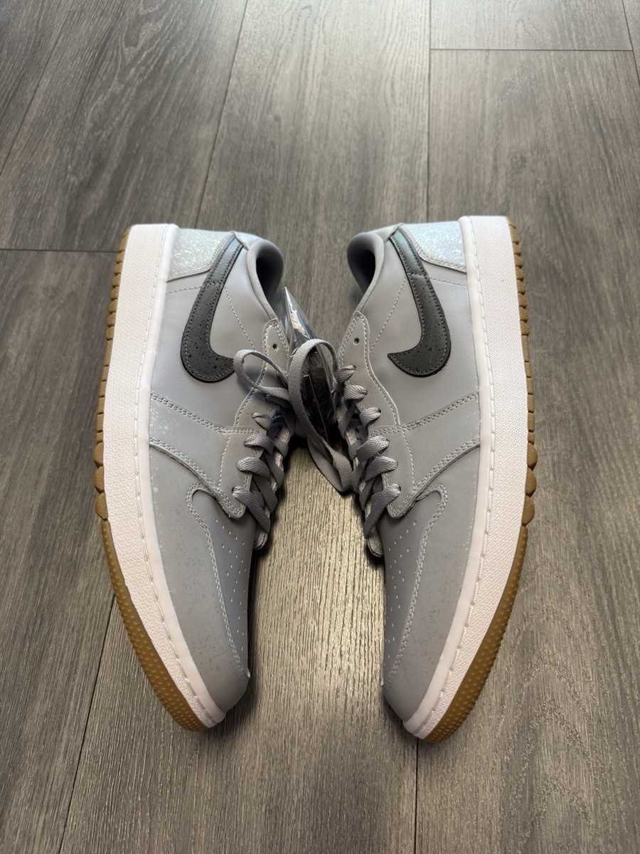 Nike Air Jordan 1 Low Golf Shoes Wolf Grey Iron DD9315‑006 Men's