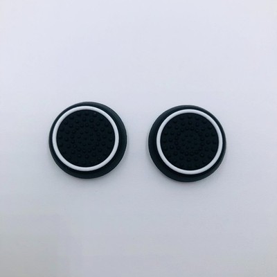 2pcs Black / White Analog Stick Controller Thumb Cover Thumbstick Xbox One PS4 5