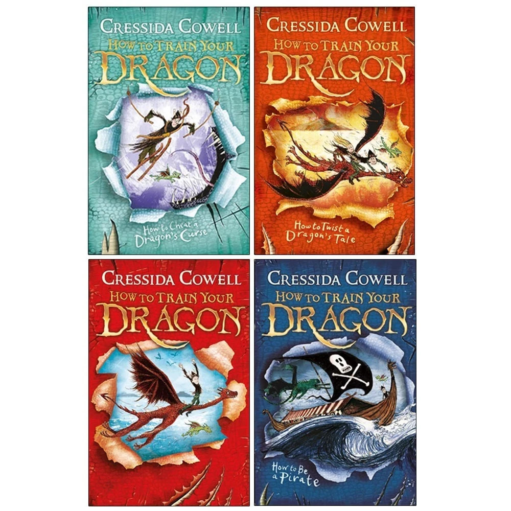 How To Train Your Dragon Collection 4 Books Set by Cressida Cowell Pirate,Curse
