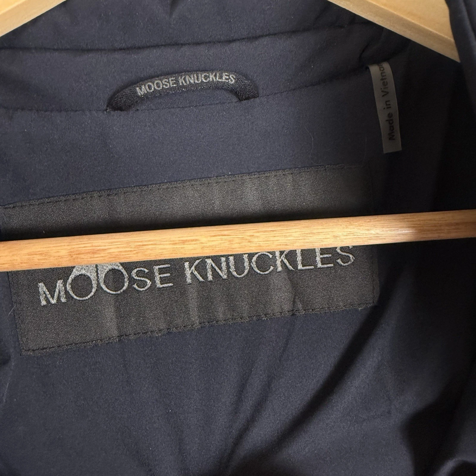 Moose Knuckles Active Flex Jackpine Down Puffer Jacket Men XL Blue 800 - product detail image 7