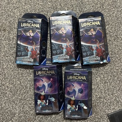 x5 Disney Lorcana Aufstieg der Flutgeborenen Starter Deck