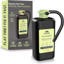 Tire Sealant Instant Flat Tire Repair Kit 15.22oz Seals Punctures Up Black