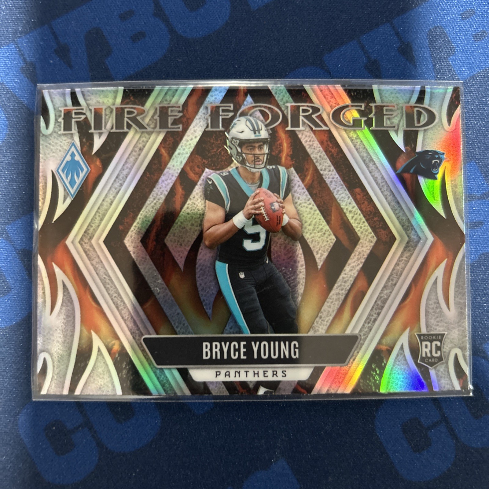2023 Panini Phoenix - Fire Forged Bryce Young #FF-2 Silver Seismic (RC)