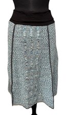 NEW Green 3 4 Panel A Line Skirt Size Medium Teal High Rise USA MADE