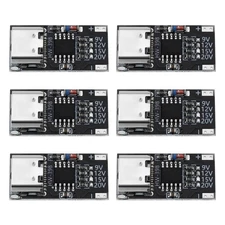 6 PCS USB Type-C Decoy Board PD/QC Fast Charge Trigger Module 9V-20V