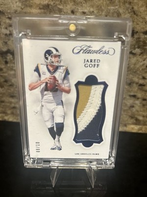 2019 Panini Flawless - Patches Jared Goff #P3 /10 (MEM)