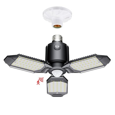 Motion Sensor Garage Light, 80W Motion Activated LED Shop Light for Stairway