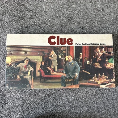 Vintage Parker Brothers Clue Board Game 1972 COMPLETE