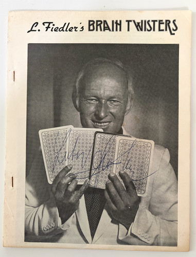 Lubor Fiedler Magic - Some Rare Effects - And Autographed Lecture Notes!