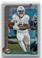 Jaylen Wright 2025 Topps Chrome #190 Refractor Miami Dolphins