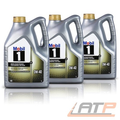 3x MOBIL 1  5L LITER FS 0W-40 MOTOR-ÖL MOTORENÖL