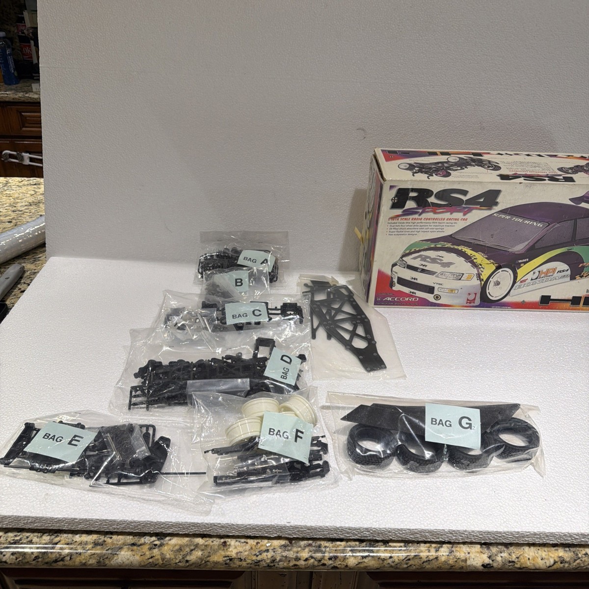 HPI RS4 Sport 2 NIB 1:10 Touring Drift RC Car AWD No Body Shell