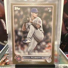 Topps 2022 Update Series Gold Ethan Roberts Rookie #US256 /2022 Chicago Cubs