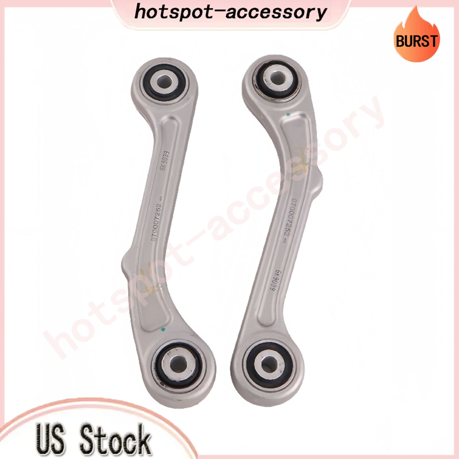 670007252 2X Rear Upper/Lower Control Arms fits Maserati Ghibli Quattroporte 14+