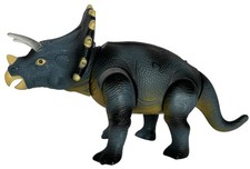 Steam Life Toy Dinosaur Triceratops Walking Lights Up 14.5 inch Tested Works Fun
