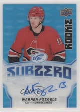 2018-19 Upper Deck Ice Sub Zero Blue Warren Foegele #SZ-47 Rookie Auto RC 0cv