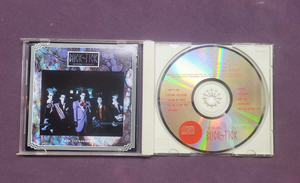 THE XXXXXXX CD　 DVD Buck-Tick Sexual XXXXX! CD 1987 First Press Japan VDR-1435 Visual