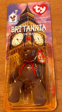 1999 McDonald's TY Britannia the Bear Beanie Baby Britton, New