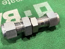 Swagelok SS-600-61 316 Stainless 3/8" Compression Bulkhead Union Fitting NNB