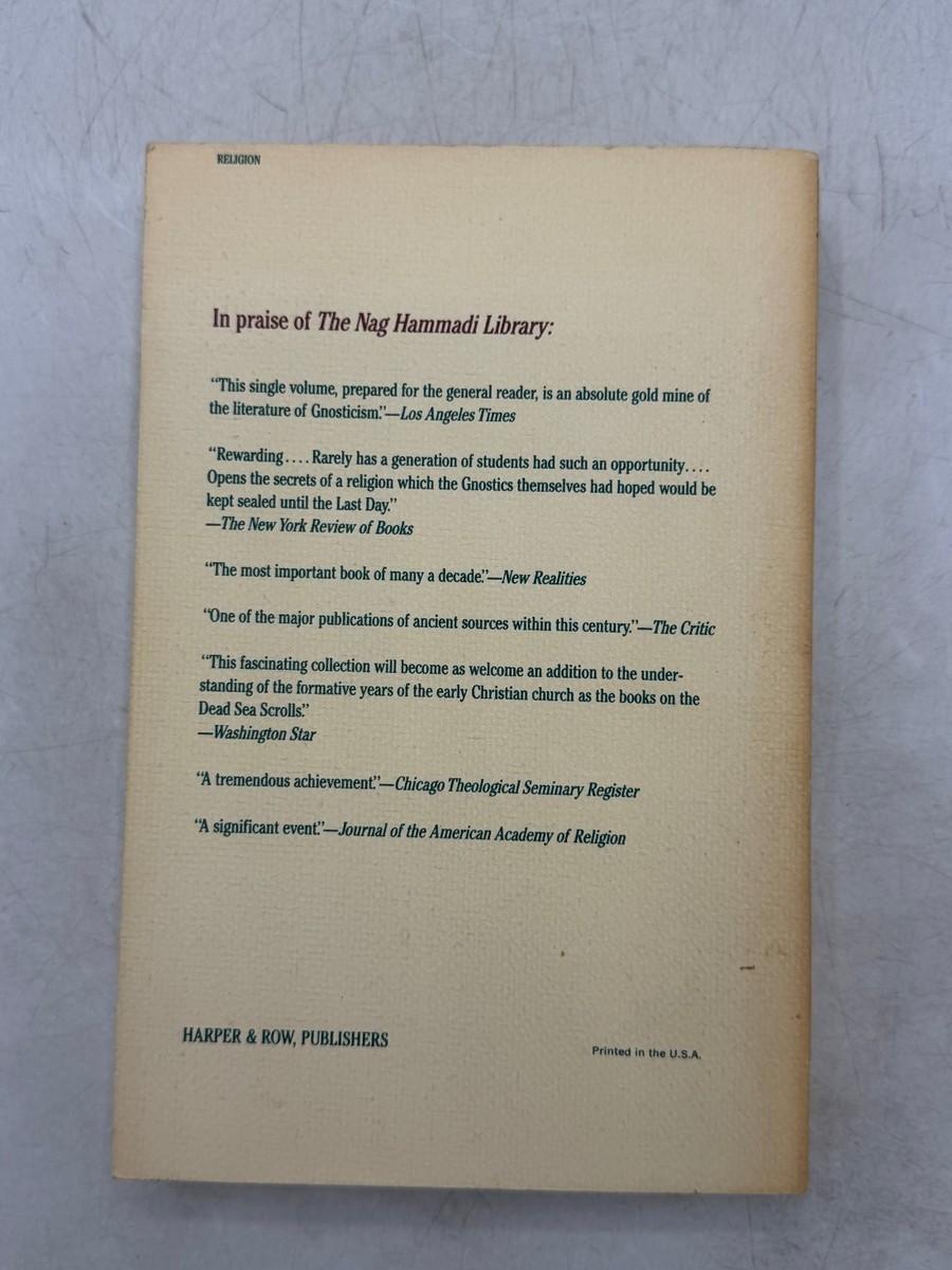 Nag Hammadi Library Robinson REVISED EDITION 1988 Gnostic