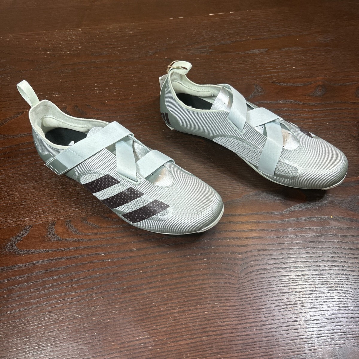 Adidas Indoor Cycling Shoes Mens 10 Light Green 3 Stripe Strap GX1668 NEW w/ Tag Adidas The Indoor Cycling Shoe Mens 9 / | Mercari main image 2