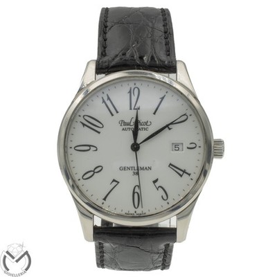 PAUL PICOT Gentleman 38 4103 Automatic Winding Steel Leather Men's Watch 20...