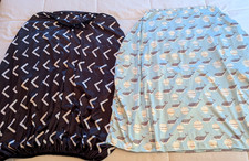 Blue W/Whale Print Black/White Carseat Covers