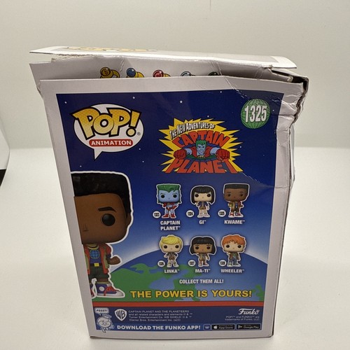 Funko POP! Animación Las Nuevas Aventuras del Capitán Planeta Kwame #1325 (Dañado) - Imagen 5 de 6