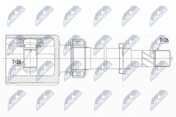 NTY Antriebswelle NPW-NS-075 Passend FüR Nissan Renault-image