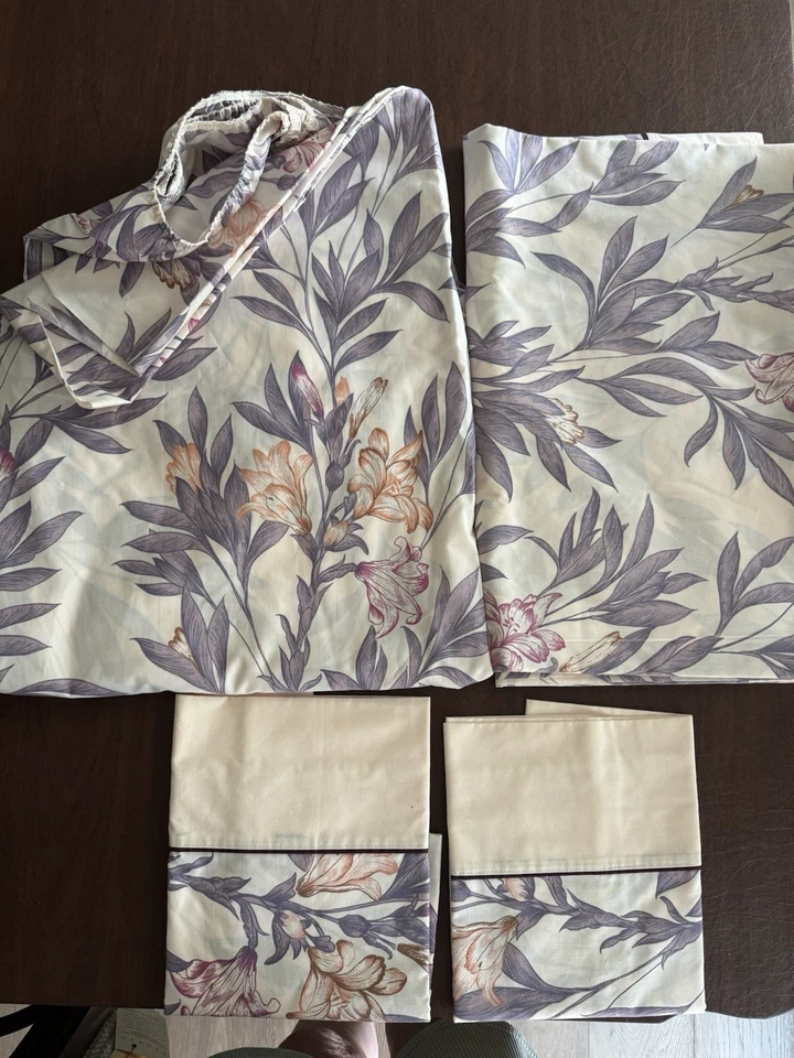 VTG Springmaid Wondercale Double Bed Sheet Set. Fitted, Flat & 2 Pillowcases. - Image 3 of 4