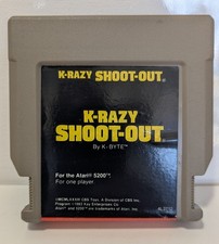 Atari 5200 K-Razy Shoot - Out By K-Byte CBS 1983 4L2712 Cartridge Only