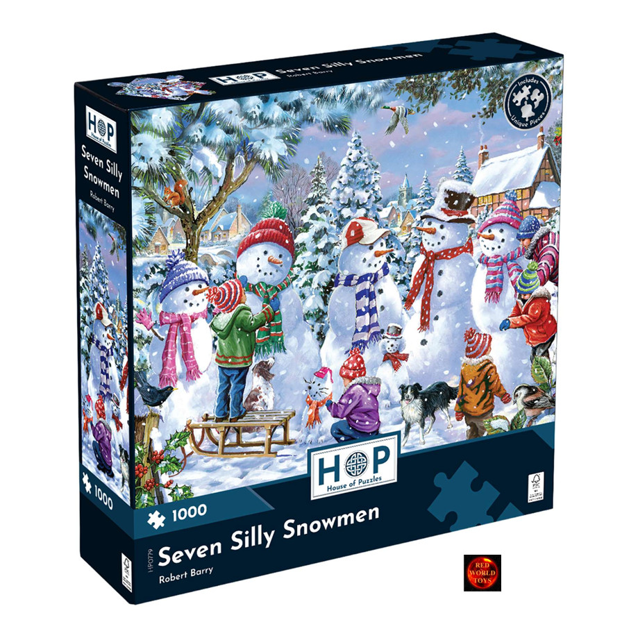 Seven Silly Snowmen Christmas Theme Snowman Jigsaw Puzzle 1000 pieces by HOP NEW