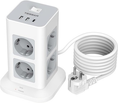 TESSAN Mehrfachsteckdose 3600W 16A USB C Ste
