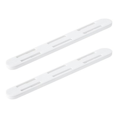 Create a Streamlined Storage System with White Drawer Basket Pull Rail Set