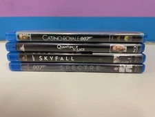 Daniel Craig 007 Bond 4 Blu-ray Lot Casino Royale Skyfall Spectre Quantumn